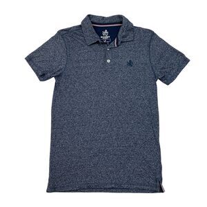 Rugby University Polo Shirt Womens S Small Navy Blue Cotton Blend Short Sleeve